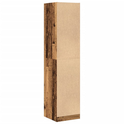 vidaXL Apothecary Cabinet Old Wood 40x41x174.5 cm Engineered Wood