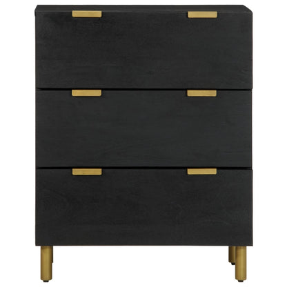 vidaXL Sideboards 2 pcs Black 60x33x75 cm Engineered Wood