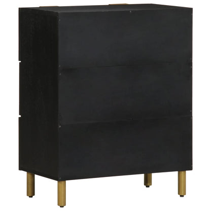 vidaXL Sideboards 2 pcs Black 60x33x75 cm Engineered Wood