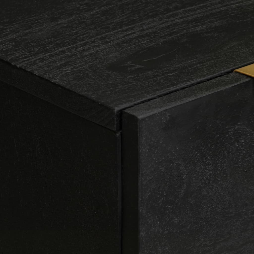 vidaXL Sideboards 2 pcs Black 60x33x75 cm Engineered Wood