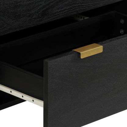 vidaXL Sideboards 2 pcs Black 60x33x75 cm Engineered Wood