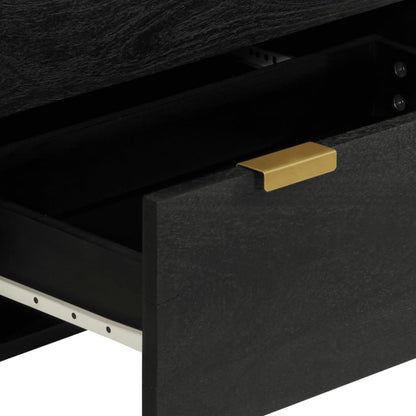vidaXL 3 Piece Sideboards Black Engineered Wood