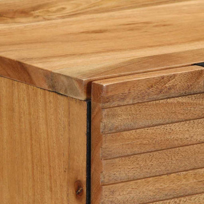 vidaXL Sideboard Set 2 pcs 120 x 33 x 75 cm Solid Acacia Wood