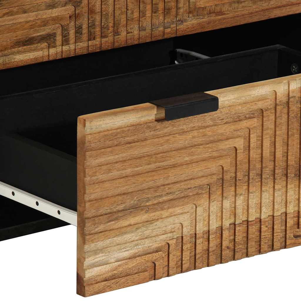 vidaXL Sideboard Set 2 pcs 120 x 33 x 75 cm Solid Acacia Wood