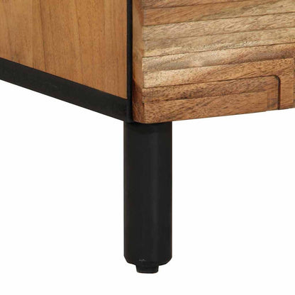 vidaXL Sideboard Set 2 pcs 120 x 33 x 75 cm Solid Acacia Wood