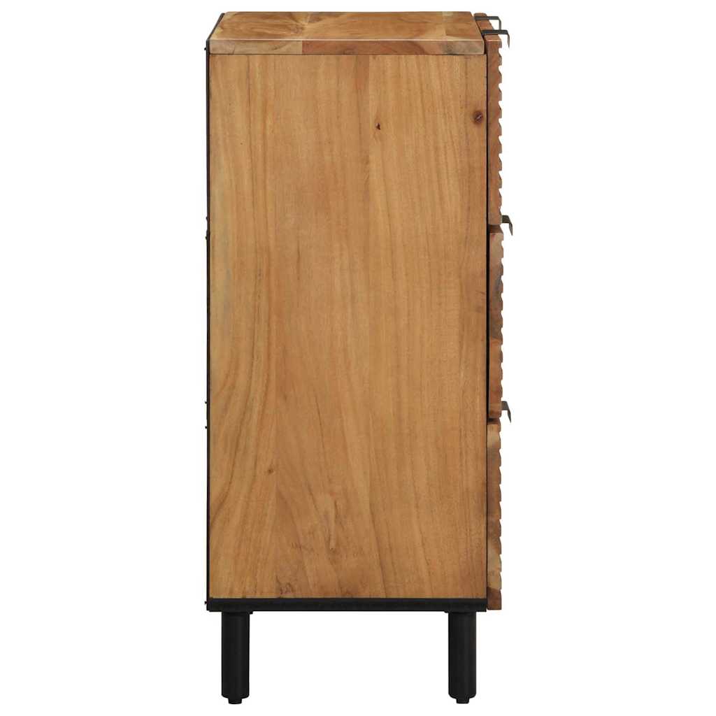vidaXL Sideboard Set 2 pcs 120 x 33 x 75 cm Solid Acacia Wood