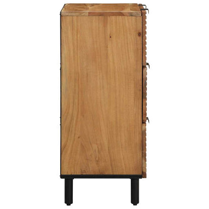 vidaXL Sideboard Set 2 pcs 120 x 33 x 75 cm Solid Acacia Wood