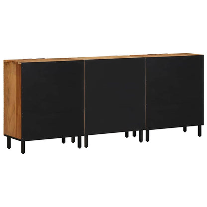 vidaXL Sideboard Set 3 pcs 180 x 33 x 75 cm Solid Acacia Wood