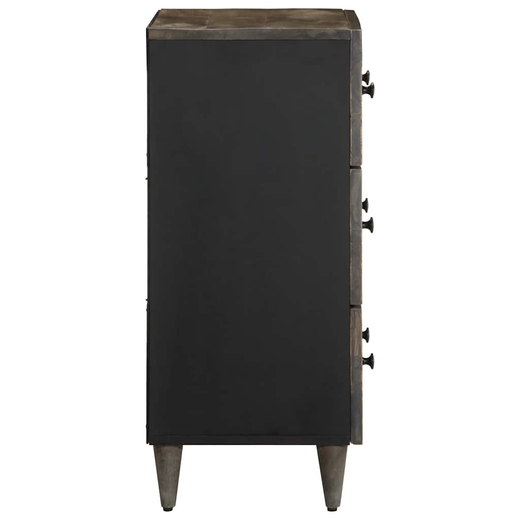 vidaXL Sideboards 2 pcs Light Grey 60x33.5x75 cm Solid Wood Mango