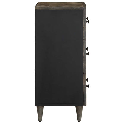 vidaXL Sideboards 2 pcs Light Grey 60x33.5x75 cm Solid Wood Mango