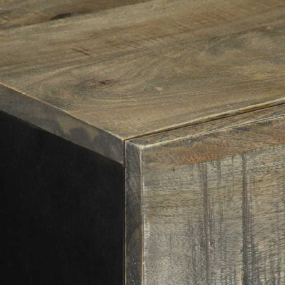 vidaXL Sideboards 2 pcs Light Grey 60x33.5x75 cm Solid Wood Mango
