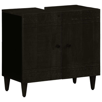 vidaXL 3 Piece Bathroom Furniture Set Solid Wood Mango