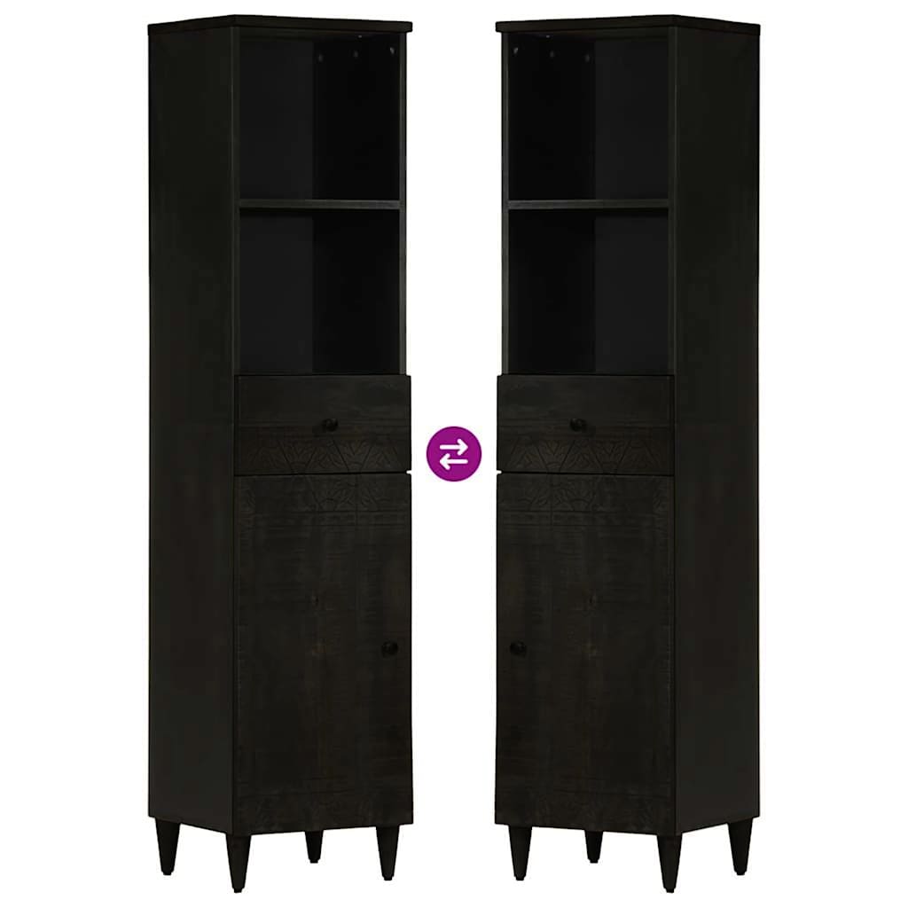 vidaXL 3 Piece Bathroom Furniture Set Solid Wood Mango