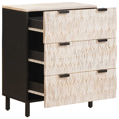 vidaXL Sideboard 2 pcs 60 x 33 x 75 cm Solid Mango Wood