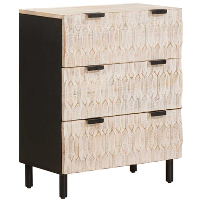 vidaXL Sideboard 2 pcs 60 x 33 x 75 cm Solid Mango Wood