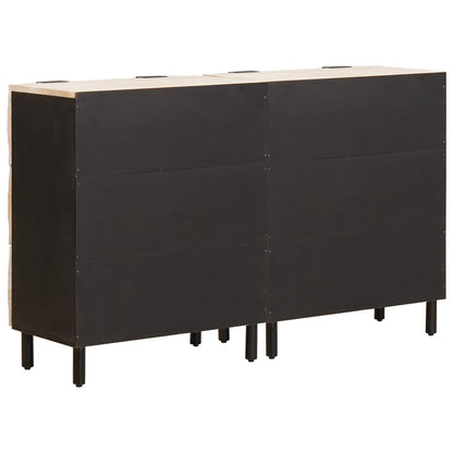 vidaXL Sideboard 2 pcs 60 x 33 x 75 cm Solid Mango Wood