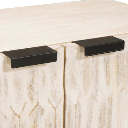 vidaXL Sideboard 3 pcs White Wash Finish 180 x 33 x 75 cm
