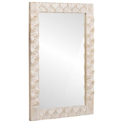 vidaXL Bathroom Sets with Storage White Wash Finish Solid Mango Wood