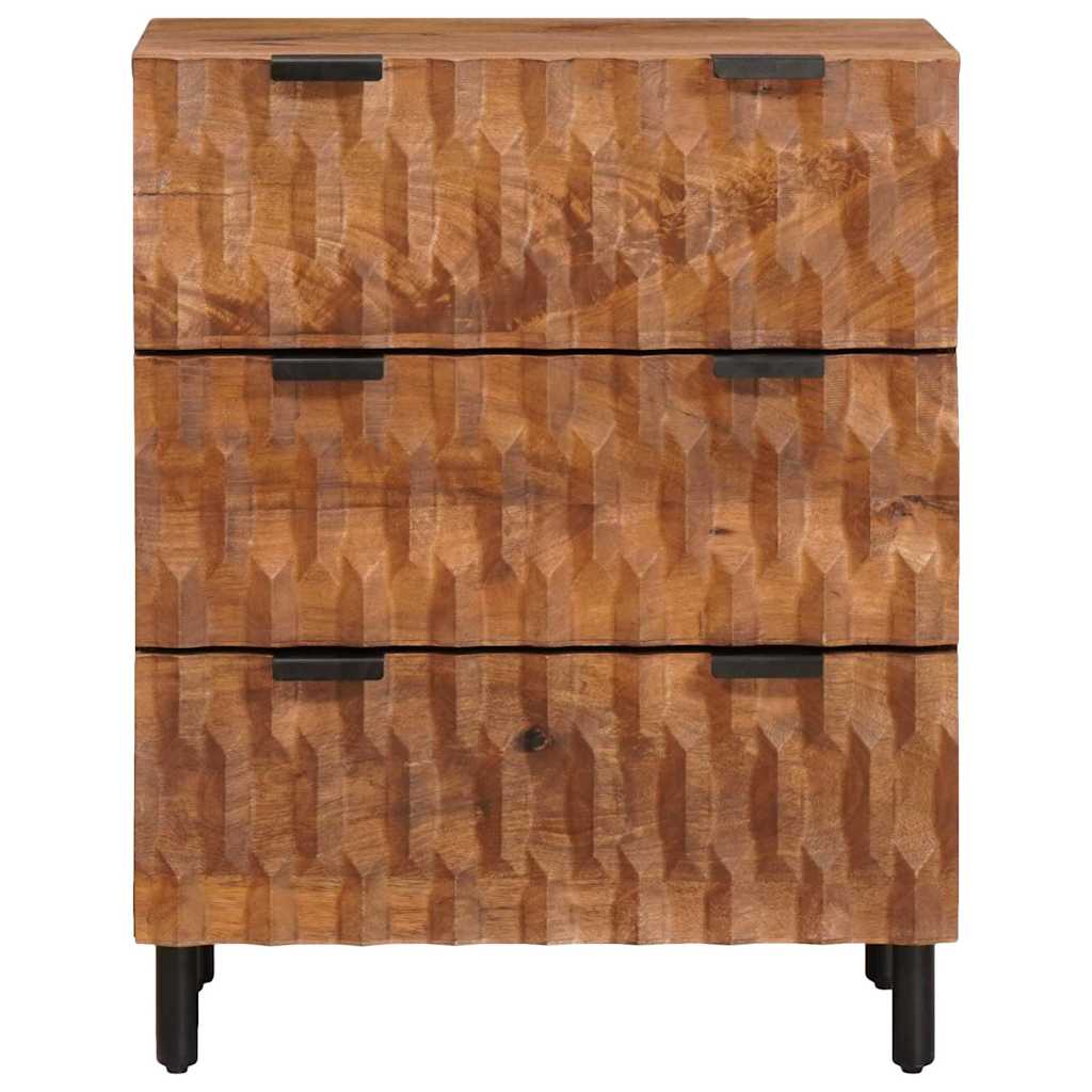vidaXL Sideboard 2 pcs Acacia Brown Finish 60 x 33 x 75 cm