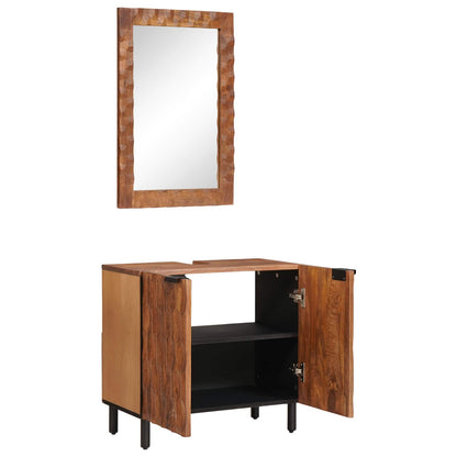 vidaXL Bathroom Sets 2 pcs Acacia Brown Winish Solid Mango Wood