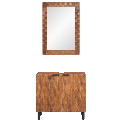 vidaXL Bathroom Sets 2 pcs Acacia Brown Winish Solid Mango Wood