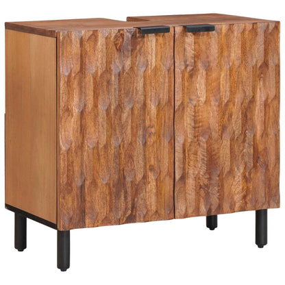 vidaXL Bathroom Sets 5 pcs Acacia Brown Winish Solid Mango Wood