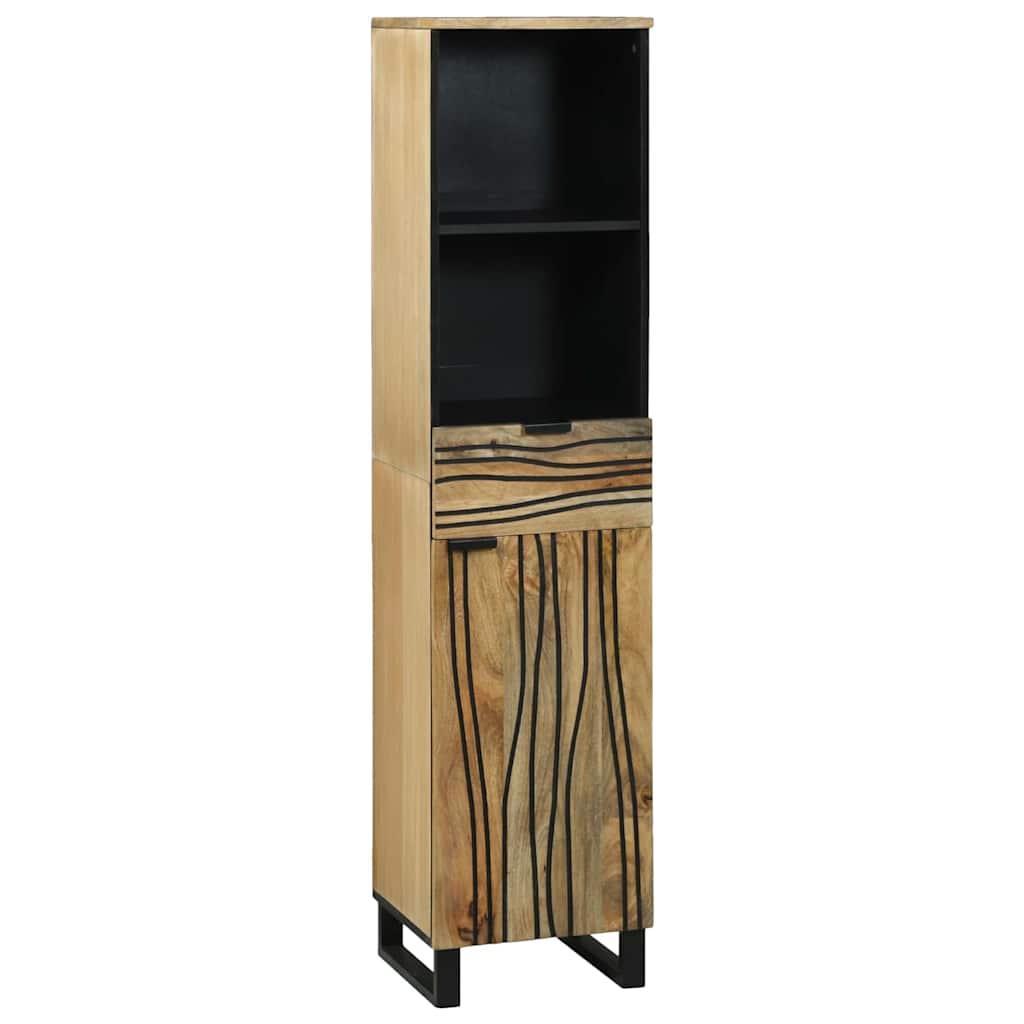 vidaXL Bathroom Furniture Set with Drawer 4 pcs Brown Engineered Wood