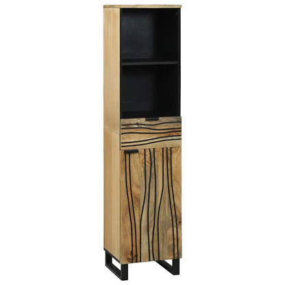 vidaXL Bathroom Furniture Set with Drawer 4 pcs Brown Engineered Wood