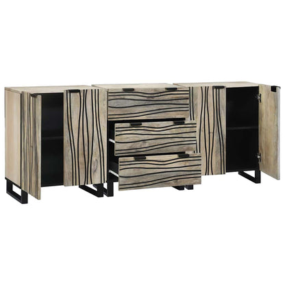 vidaXL Bathroom Furniture Set with Drawer 3 pcs White Engineered Wood