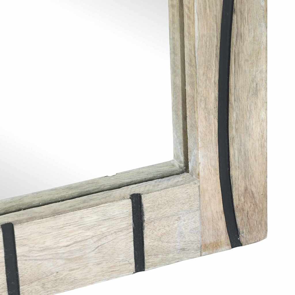 vidaXL Bathroom Cabinet Set 2 pcs White Solid Mango Wood