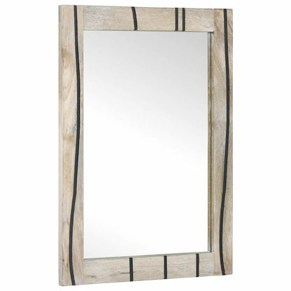 vidaXL Bathroom Cabinet Set 2 pcs White Solid Mango Wood