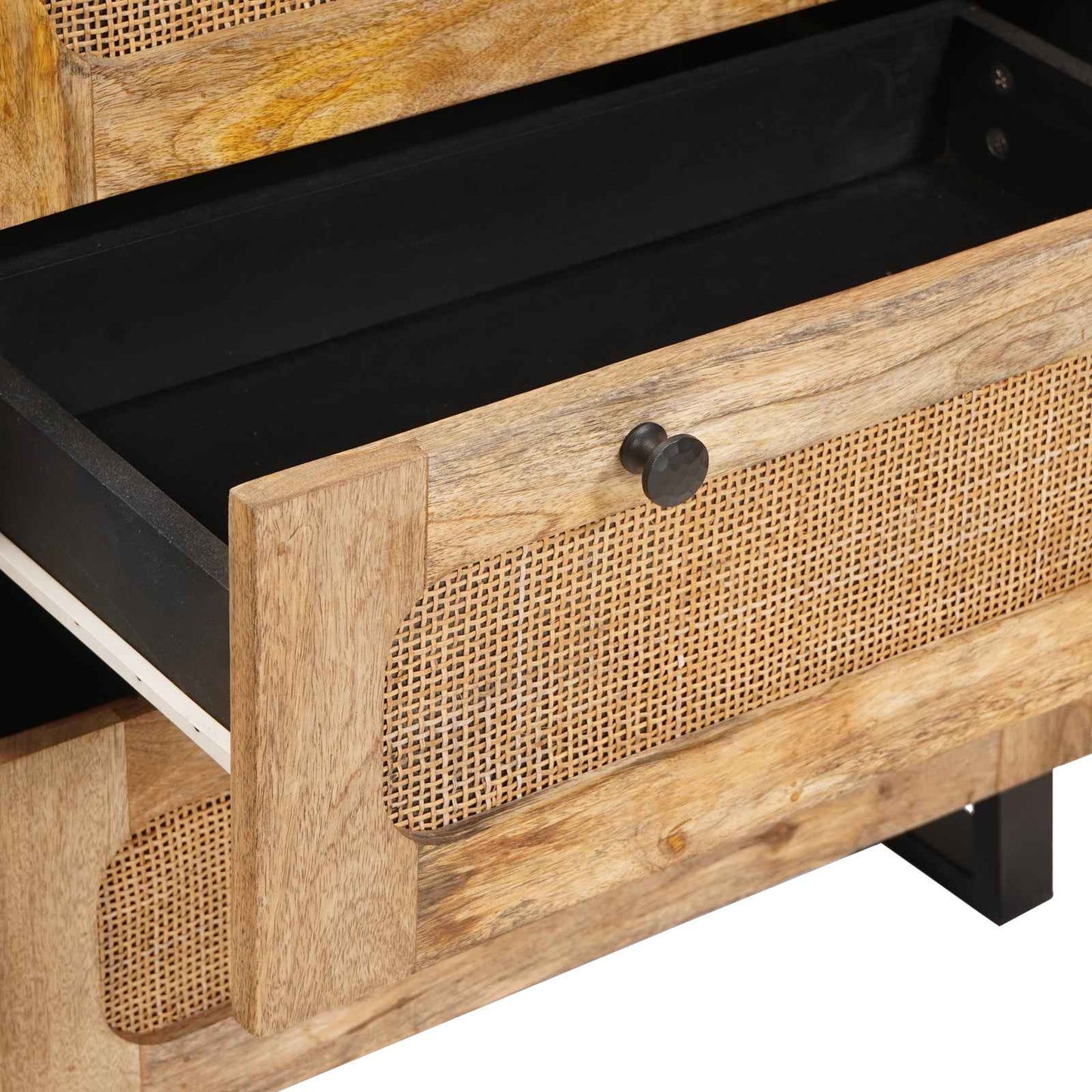 vidaXL Sideboard 2 pcs Brown 60 x 33 x 75 cm Solid Mango Wood