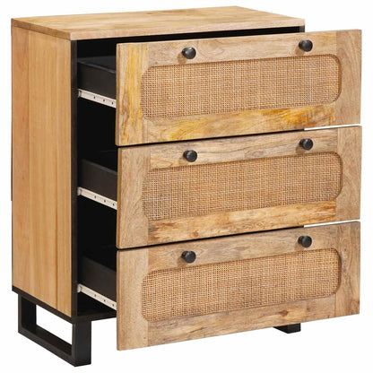 vidaXL Sideboard 2 pcs Brown 60 x 33 x 75 cm Solid Mango Wood