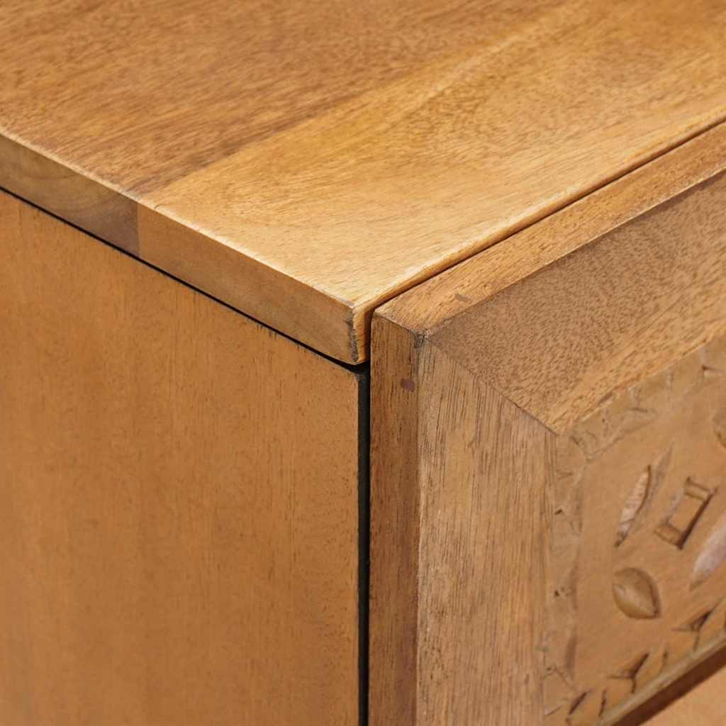 vidaXL Sideboard 2 pcs 120 x 33.5 x 75 cm Solid mango wood Brown