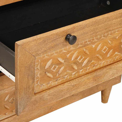 vidaXL Sideboard 3 pcs 180 x 33.5 x 75 cm Solid mango wood Brown