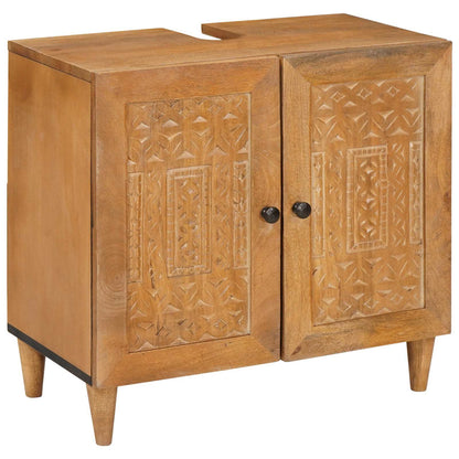 vidaXL Bathroom Furniture Set with Drawer 3 pcs Brown Engineered Wood