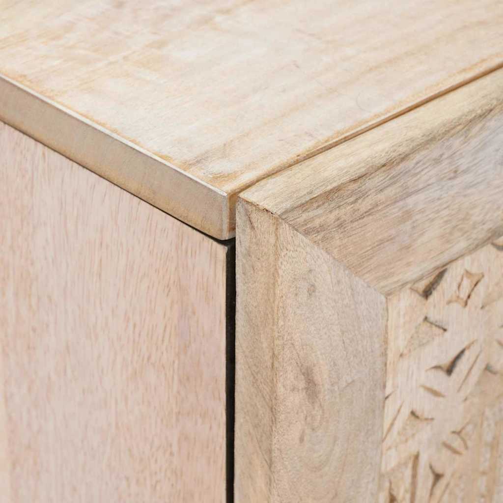 vidaXL Sideboard 3 pcs White 180 x 33.5 x 75 cm Solid mango wood