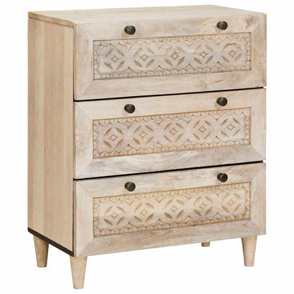 vidaXL Sideboard 3 pcs White 180 x 33.5 x 75 cm Solid mango wood
