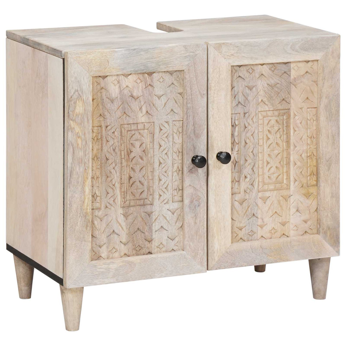 vidaXL Bathroom Furniture Set with Drawer 3 pcs White Engineered Wood