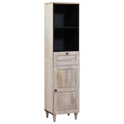 vidaXL Bathroom Furniture Set with Drawer 3 pcs White Engineered Wood