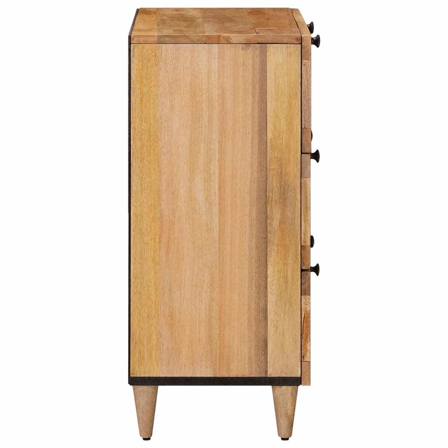 vidaXL Sideboard 2 pcs Natural 60 x 33 x 75 cm Solid Mango Wood
