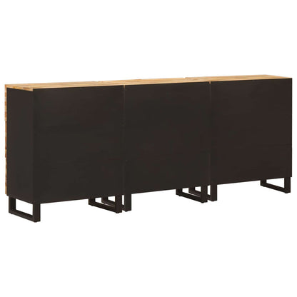 vidaXL Sideboard 3 pcs Brown 60 x 33 x 75 cm Solid Mango Wood