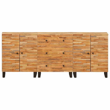 vidaXL Sideboard 3 pcs Brown 60 x 33 x 75 cm Solid Mango Wood