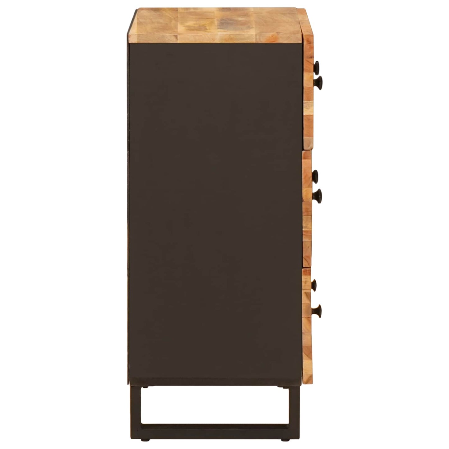 vidaXL Sideboard 3 pcs Brown 60 x 33 x 75 cm Solid Mango Wood
