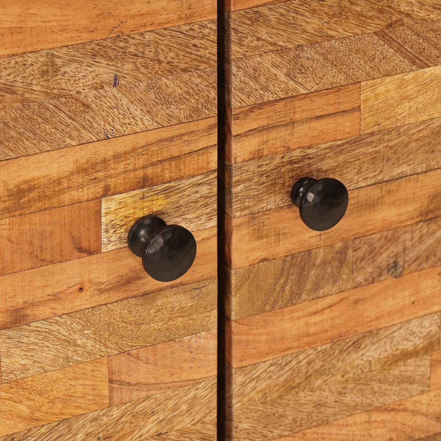 vidaXL Bathroom Sets with Storage 2 pcs Natural Solid Mango Wood