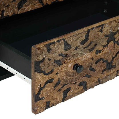 vidaXL Sideboard 2 pcs Brown 60 x 33.5 x 75 cm Solid Mango Wood