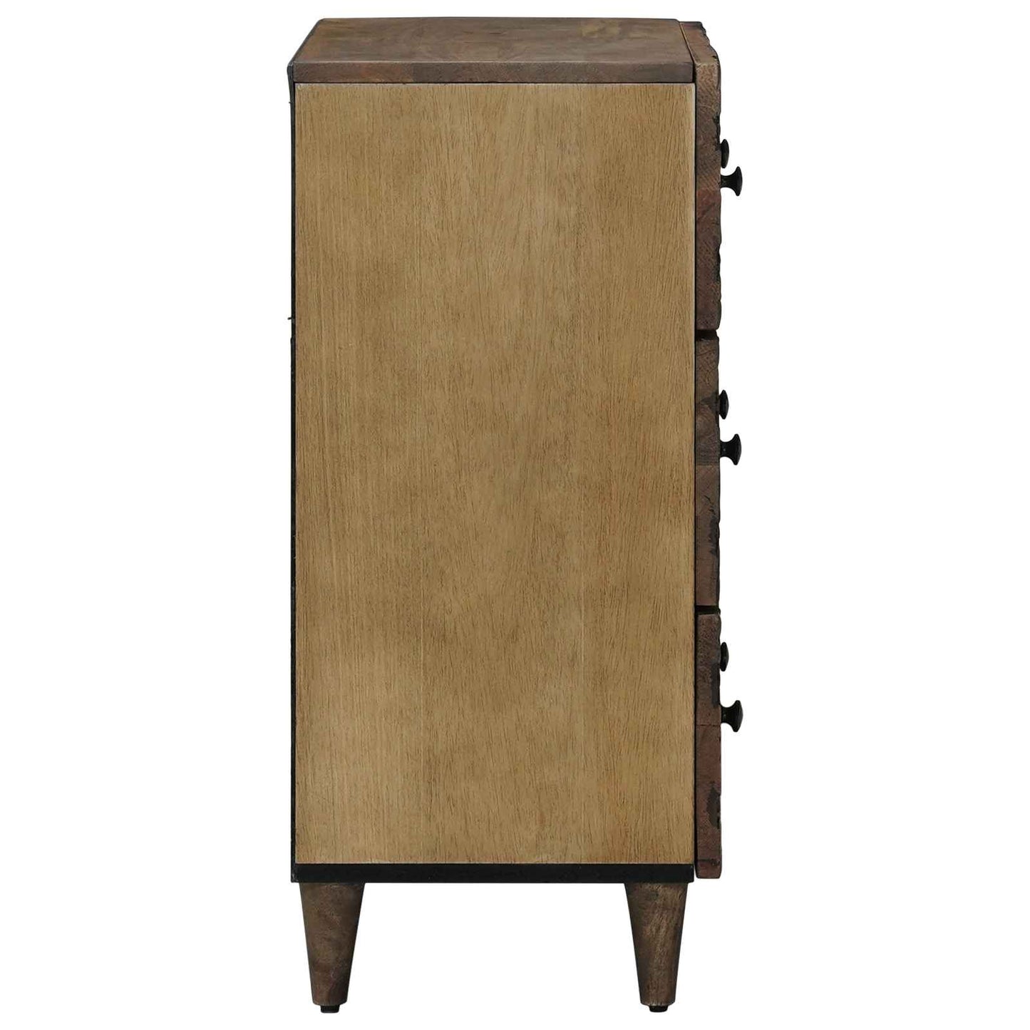 vidaXL Sideboard 2 pcs Brown 60 x 33.5 x 75 cm Solid Mango Wood