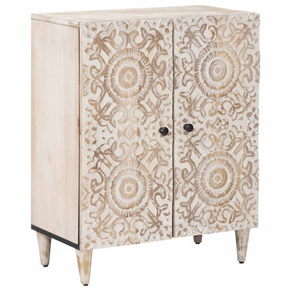 vidaXL Sideboard 3 pcs White 60 x 33.5 x 75 cm Solid Mango Wood