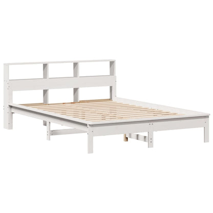 vidaXL Bed Frame without Mattress White 140x200 cm Solid Wood Pine