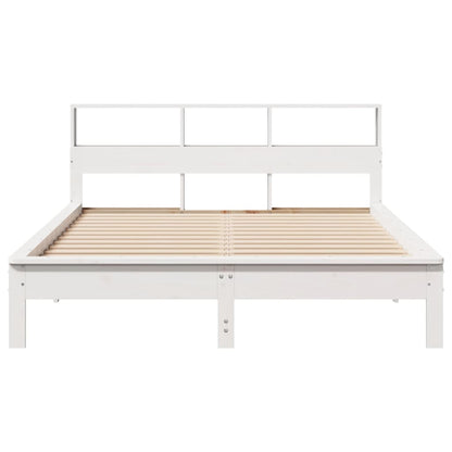 vidaXL Bed Frame without Mattress White 140x200 cm Solid Wood Pine